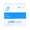 Cable DSIT CAT6 U/UTP 50m en bobina, gris CCA, 250 MHz, Gigabit Ethernet, interior, funda de PVC, AWG24, 4 pares