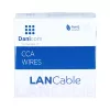 Cable de red de exterior DSIT CAT5e U/UTP AWG 24/1 conductor macizo 100 metros Negro