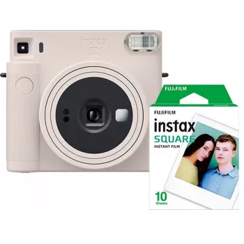 Fujifilm Instax Square SQ1 cámara instantánea con película, blanco tiza (70100148677)
