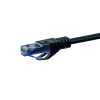 Cable de red UTP CAT6a DSIT, 0,25 m, negro, 100% cobre, RJ45, 10 Gbps, 500 MHz, U/UTP, PVC, PoE+