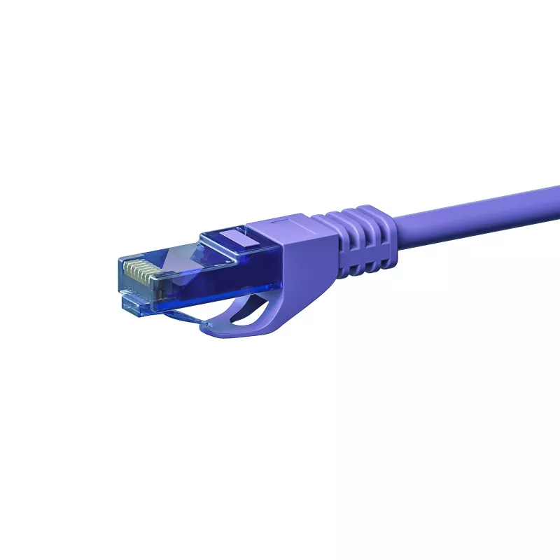 Cable de red CAT6a DSIT 100% cobre U/UTP 0,50 m violeta (DC-U6A8-005)