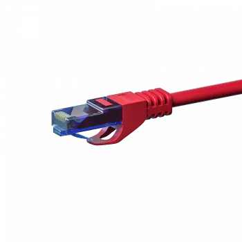 Cable de red Ethernet U/UTP CAT6a DSIT 100% cobre, 1 m, rojo