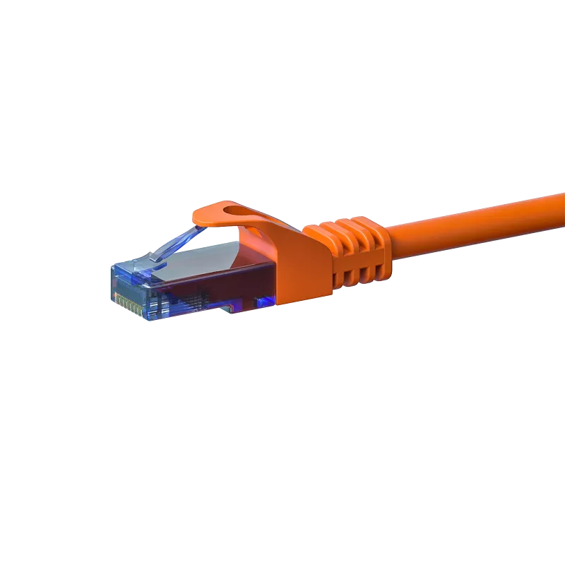 Cable de red CAT6a DSIT 100% cobre - U/UTP - 1 metro - naranja (DC-U6A6-010)