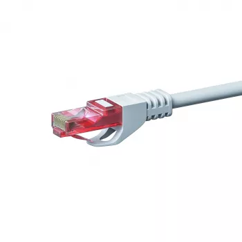 Cable de red Gigabit Ethernet U/UTP CAT6 DSIT, 0,15 m, blanco, 100% cobre, RJ45, 250 MHz, funda de PVC