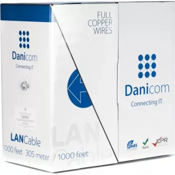 Cable de red DSIT DANICOM CAT5e FTP 305m cobre macizo PVC Dca apantallado 100% cobre