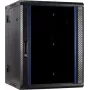 Armario rack de pared reversible DSIT DS6622-DOUBLE 22U con puerta de cristal, 600 x 600 x 1100 mm, negro