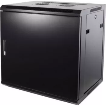 Armario rack de pared DSIT DS6609M 9U 600x600x500mm con puerta metálica