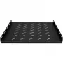 DSIT Heavy-Duty estante fijo para rack de servidores de 600 mm de profundidad, 1U, carga de 100 kg, negro