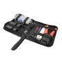 DSIT DC-TOOLSET-PRO set profesional de herramientas de red con crimpadora, comprobador, herramienta de inserción LSA, alicates, destornilladores, conectores y estuche con cremallera