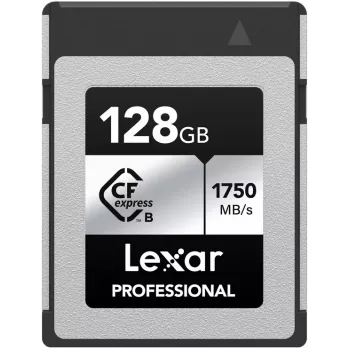 Lexar Professional CFexpress Type B SILVER 128 GB Tarjeta de memoria, 1750 MB/s (LCXEXSL128G-RNENG)