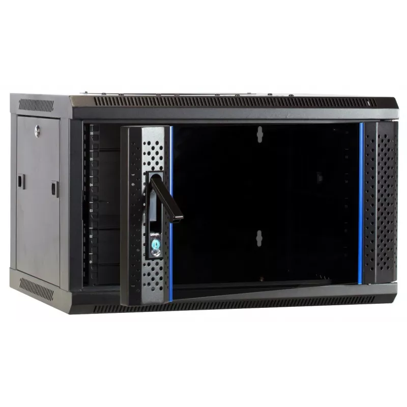 DSIT DS6404-F caja de servidores de pared 4U con puerta de cristal, sin montar, 600 x 450 mm