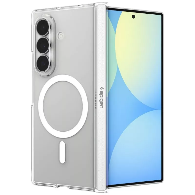 Spigen Air Skin Zero MagFit funda para Samsung Galaxy Z Fold 8 Ultra, compatible con MagSafe, Clear White (ACS11495)