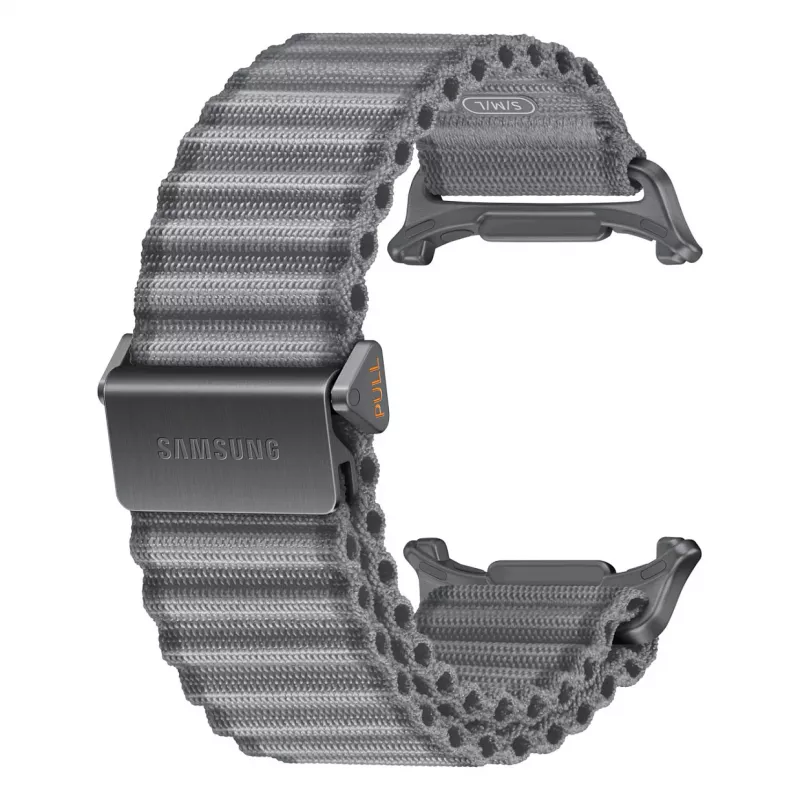 Samsung Trail correa para Galaxy Watch Ultra & Ultra2, gris, nailon tejido, M/L