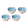ROSE&TULIPANI Concerto Fuse Azzurro set con 4 cuencos medianos 15 cm