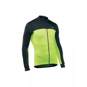 Northwave Force 2 maillot de ciclismo de manga corta para hombre Negro Amarillo Fluorescente talla S
