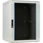 DSIT armario rack de servidor de pared 15U con puerta de cristal, blanco, 600x600x770 mm