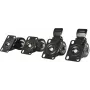 DSIT DS-Wielrem ruedas para armarios de servidor, 4 piezas, 2 giratorias y 2 con freno