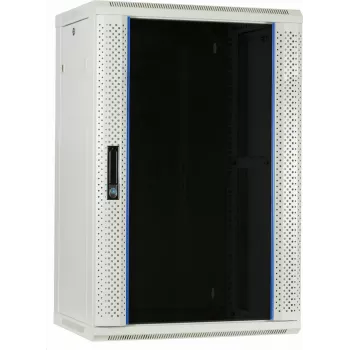 DSIT DS6418W armario de servidor de pared 18U con puerta de cristal, 600x450x900 mm, blanco