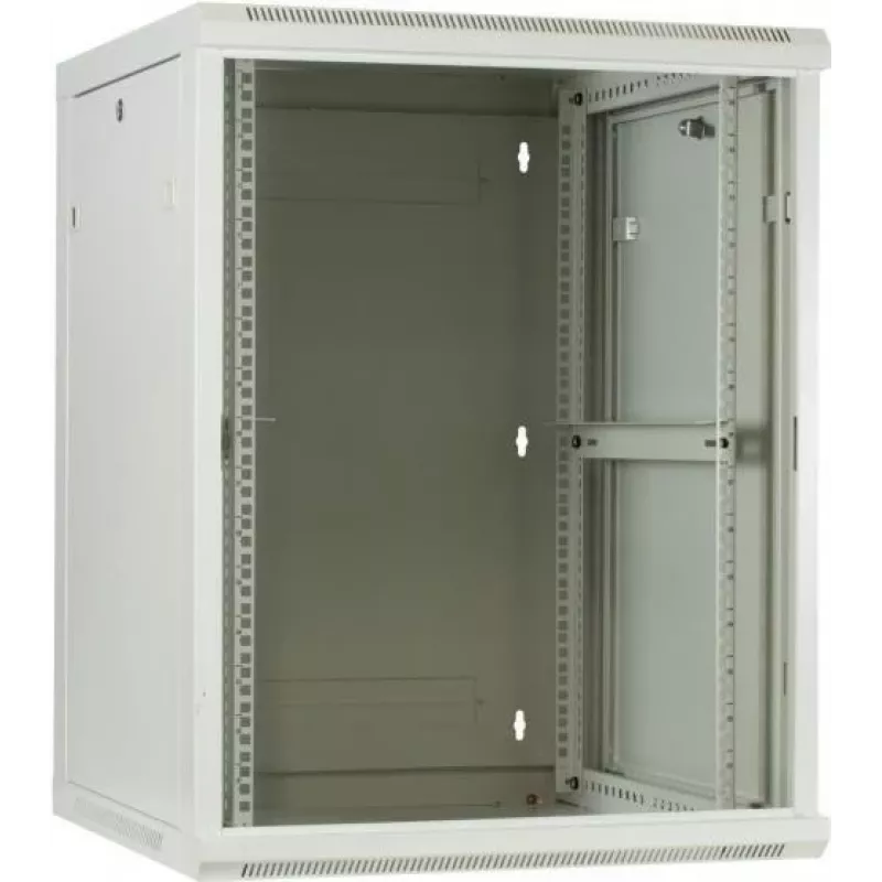 DSIT armario de servidor de pared 18U con puerta de cristal, 600x600x900 mm, blanco