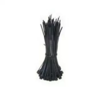 Bridas DSIT 365 mm negras, pack de 100 (7,5 mm de ancho, 540 N de resistencia a la tracción, PA66)