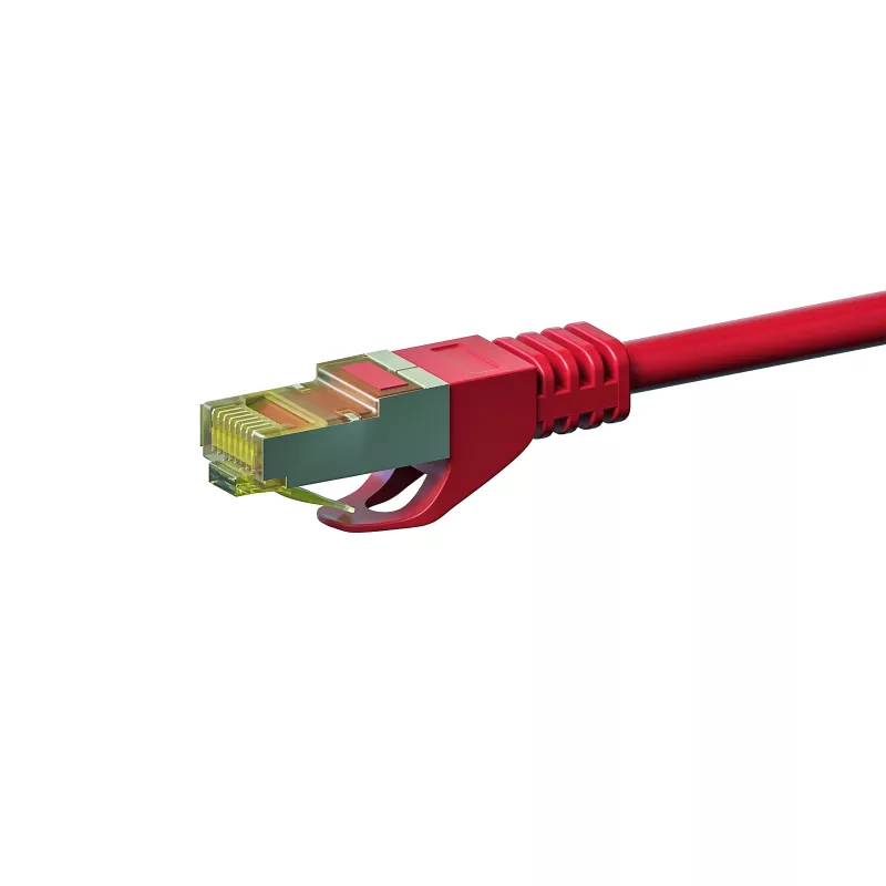 Cable de red DSIT Cat.7 S/FTP PiMF RJ45, rojo, 50 m (DC-75-500)