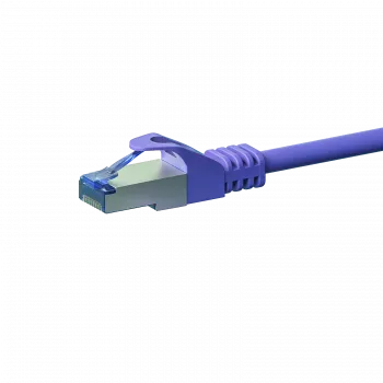 DSIT CAT 6a S/FTP LSOH cable de red, 0,5 m, violeta, RJ45, 10Gbps, 500MHz, libre de halógenos