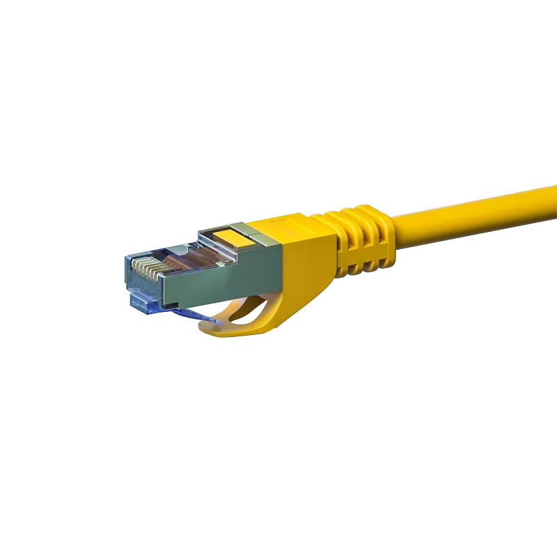Cable de red DSIT CAT 6a S/FTP LSOH, 1,5 m, amarillo