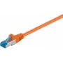 Cable de red DSIT CAT 6a S/FTP LSOH, 3 m, naranja, 10 Gbps, RJ45
