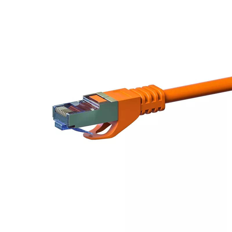 Cable de red DSIT CAT 6a LSOH - S/FTP - 30 metros - naranja (DC-6A6-300)
