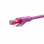 Cable Ethernet DSIT CAT6 U/UTP, 1 m, rosa, 100% cobre, RJ45, 250 MHz, Gigabit