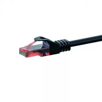 Cable de red DSIT CAT6 U/UTP, 50 m, negro, 100 % cobre (DC-60-500)