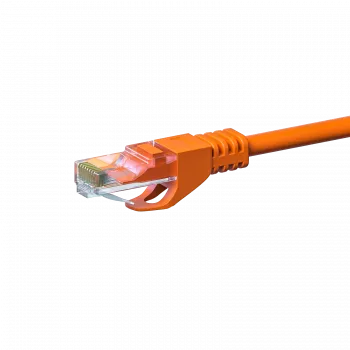 Cable de red DSIT CAT 6 U/UTP, 5 m, naranja, CCA, conector macho-conector macho RJ45, Gigabit Ethernet, 250 MHz
