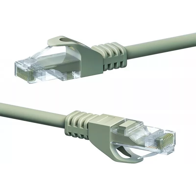 Cable de red DSIT CAT5e U/UTP, 0,25 m, gris, 100% cobre (DC-51-002)