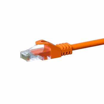 DSIT CAT 5e U/UTP Cable de red Ethernet, 1m, Naranja, CCA, RJ45, 1 Gbit/s, 100 MHz, PVC