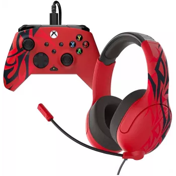 Pack de mando y auriculares Turtle Beach Airlite & Rematch para Xbox, Spirit Red (TBC-2201-65)