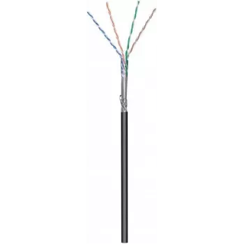 Cable de red exterior DSIT CAT6 S/FTP 50m en rollo, negro CCA (DC-OUT-SFTP6CCA-50)