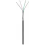 Cable de red exterior DSIT CAT6 S/FTP 50m en rollo, negro CCA (DC-OUT-SFTP6CCA-50)