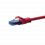 Cable de parcheo DSIT CAT6a U/UTP 100% cobre, 1,5 m, rojo