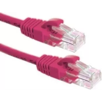 Cable de parcheo de red DSIT CAT6a U/UTP 100% cobre, 3m, rosa