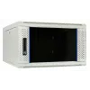 Armario de servidores de pared DSIT DS6604W 4U con puerta de cristal, 600 x 600 x 280 mm, blanco