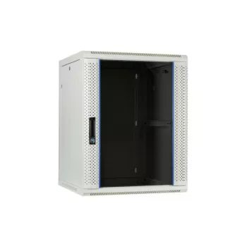 Armario de servidores de pared DSIT DS6604W 4U con puerta de cristal, 600 x 600 x 280 mm, blanco