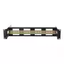 Soporte para carril DIN DSIT 2U para racks de 19 pulgadas, profundidad ajustable 100-200 mm, TS35, negro