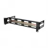 Soporte para carril DIN DSIT 2U para racks de 19 pulgadas, profundidad ajustable 100-200 mm, TS35, negro