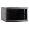 DSIT DS6604M armario de servidor de pared 4U con puerta metálica, 600 x 600 x 280 mm, negro
