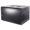 DSIT DS6604M armario de servidor de pared 4U con puerta metálica, 600 x 600 x 280 mm, negro