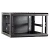 DSIT DS6604-F carcasa de servidor de pared 6U con puerta de cristal, 600x450x320 mm, negro