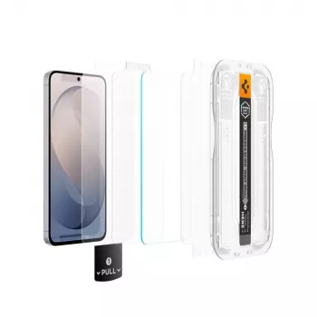 Spigen Glas.tR EZ Fit Pro AC HD protector de pantalla de cristal templado para Samsung Galaxy S26 FE - transparente