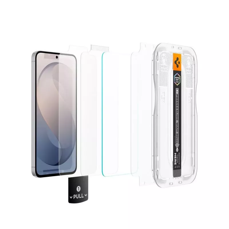 Spigen Glas.tR EZ Fit Pro AC HD protector de pantalla de cristal templado para Samsung Galaxy S26 FE - transparente