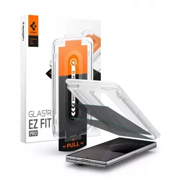 Spigen Glas.tR EZ Fit Pro pack de 2 protectores de pantalla de cristal templado con filtro de privacidad ultra para Samsung Galaxy Z Fold 7 / 8 pantalla principal