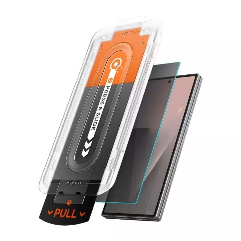 Spigen Glas.tR EZ Fit Pro pack de 2 protectores de pantalla de cristal templado con filtro de privacidad ultra para Samsung Galaxy Z Fold 7 / 8 pantalla principal